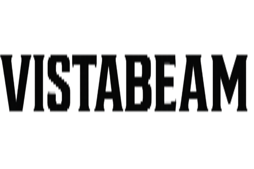 Black 'VISTABEAM' text on a white background